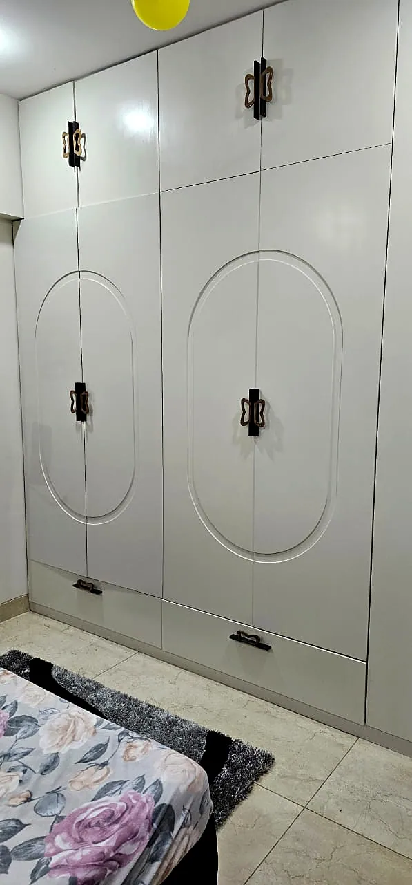 Bedroom wardrobe and storage detail